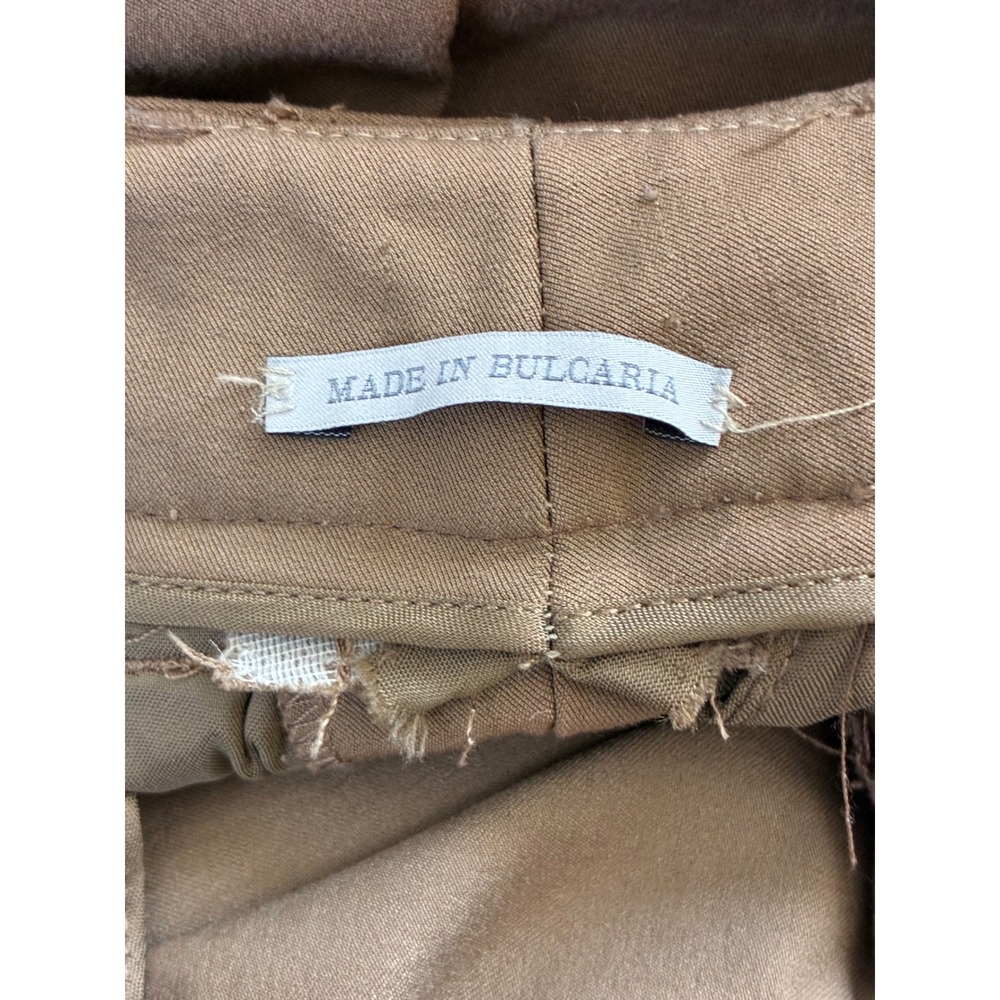 Prada Brown Slim Fit Equestrian Trousers Ankle Zip Pants Womens Size 40 IT 4 US - Picture 11 of 12